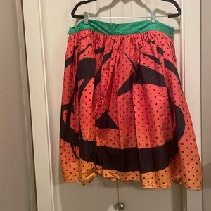 Unique Vintage Halloween Jack o Lantern pumpkin skirt skirt six 1x/4x